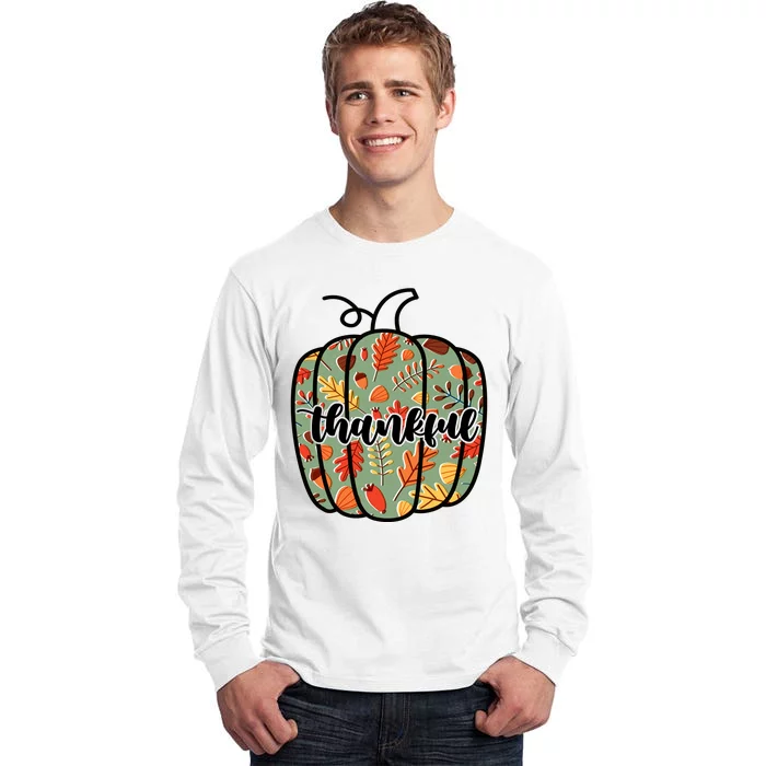 Thankful Fall Nature Pumpkin Tall Long Sleeve T-Shirt