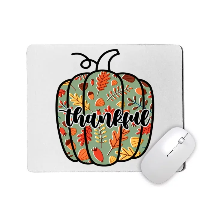 Thankful Fall Nature Pumpkin Mousepad