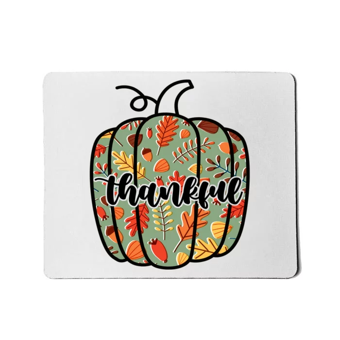 Thankful Fall Nature Pumpkin Mousepad