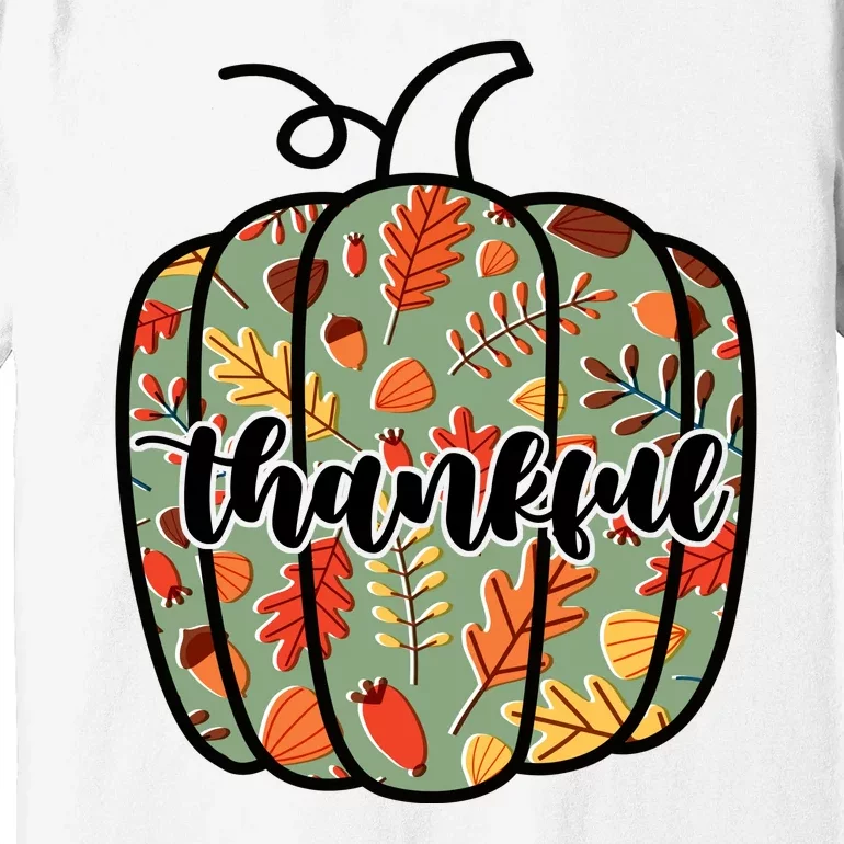 Thankful Fall Nature Pumpkin Premium T-Shirt