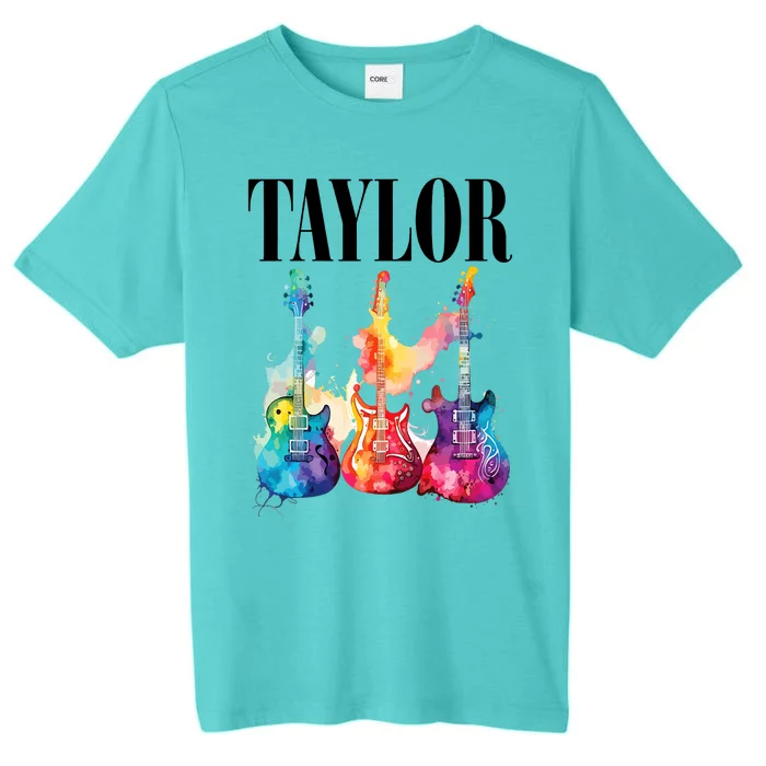 Taylor First Name Personalized Groovy 80S 90S ChromaSoft Performance T-Shirt