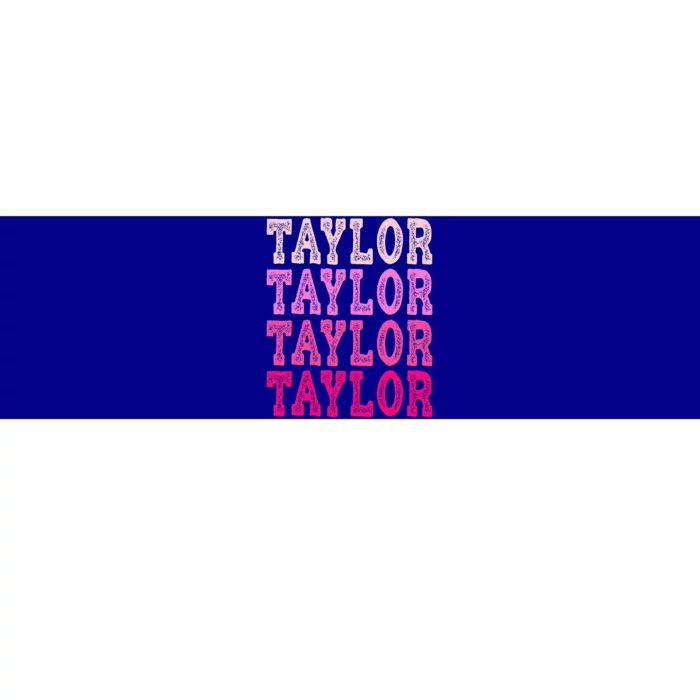 T.aylor First Named Baby Birthday Bumper Sticker