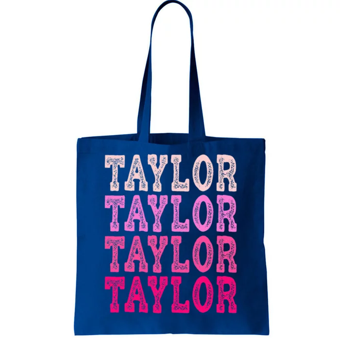 T.aylor First Named Baby Birthday Tote Bag