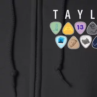 Taylor First Name I Love Taylor Girl Groovy 80S Full Zip Hoodie