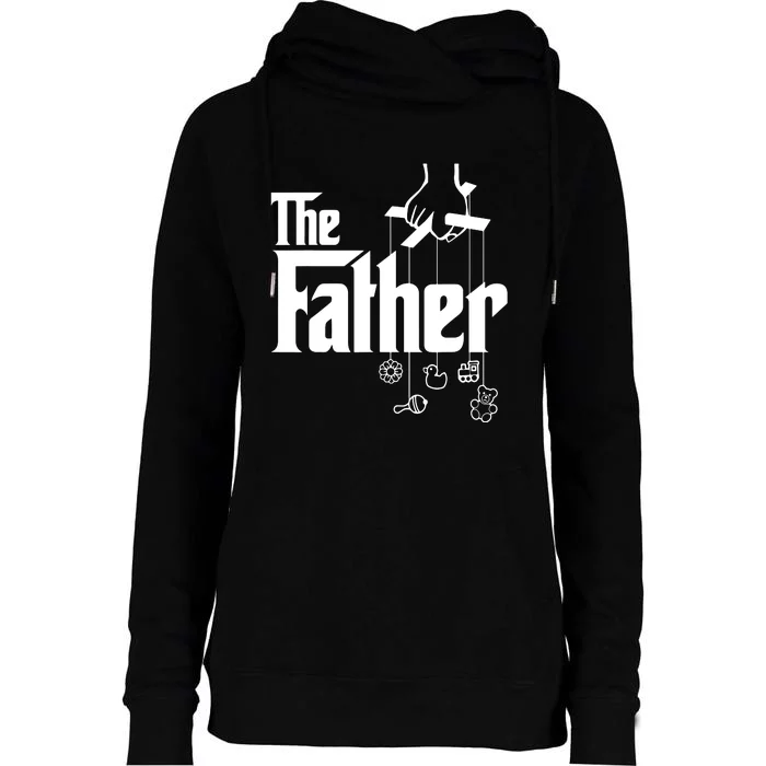 The Father New Daddy Expecting Baby Gift Womens Funnel Neck Pullover Hood