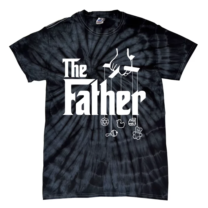 The Father New Daddy Expecting Baby Gift Tie-Dye T-Shirt