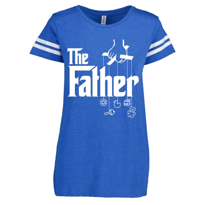 The Father New Daddy Expecting Baby Gift Enza Ladies Jersey Football T-Shirt