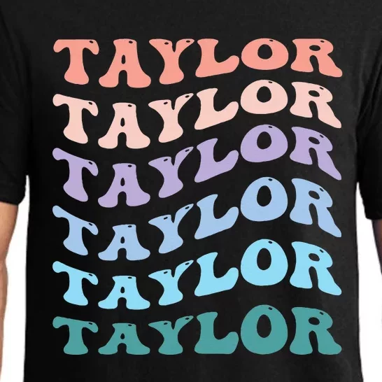 Taylor First Name Personalized Birthday Pajama Set