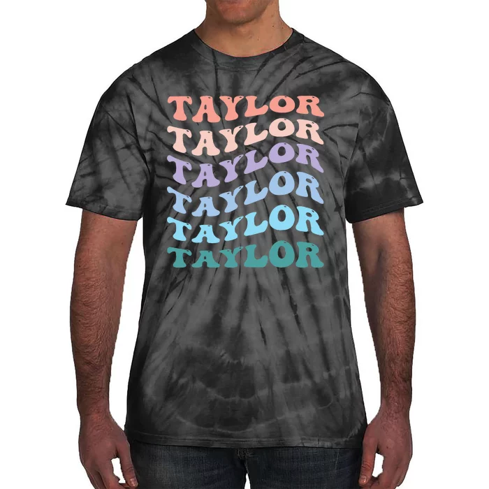 Taylor First Name Personalized Birthday Tie-Dye T-Shirt