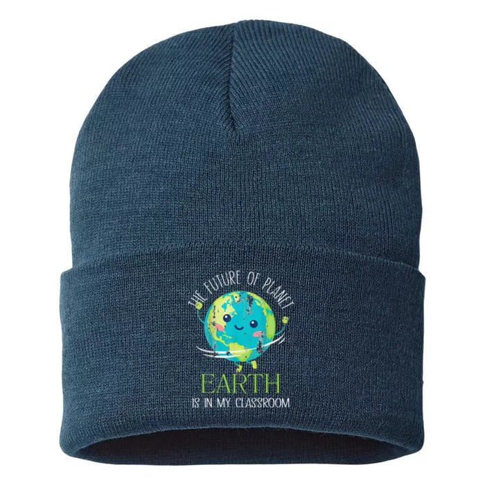 The Future Of Planet Earth Is In My Classroom Teacher Sustainable Knit Beanie