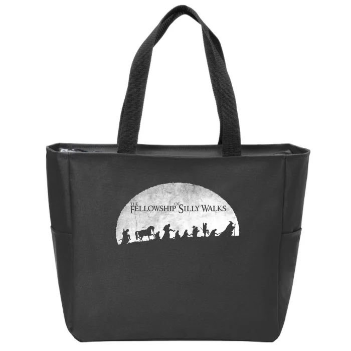 The Fellowship Of Silly Walks Zip Tote Bag