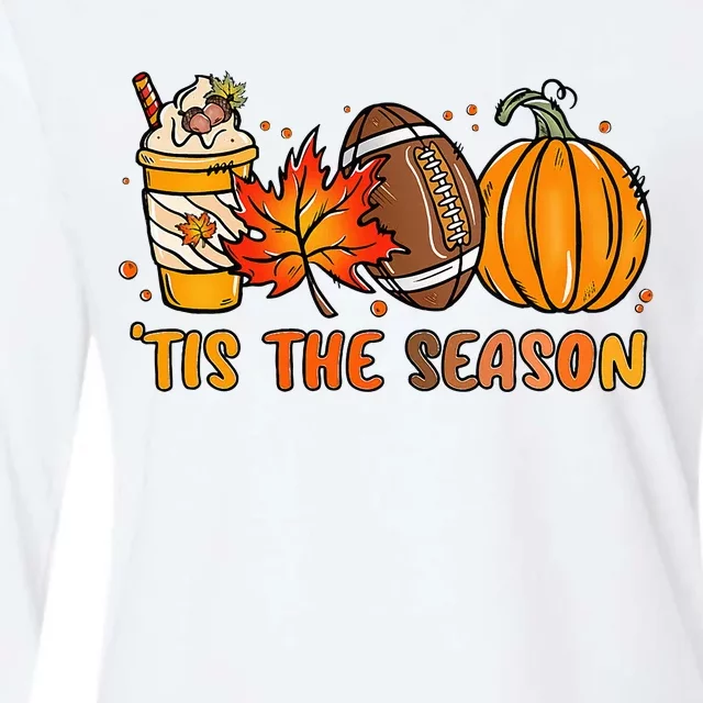 Turkey Football Outfit Adults Thanksgiving Womens Cotton Relaxed Long Sleeve T-Shirt