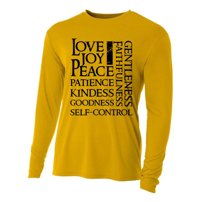 The Fruit Of The Spirit Christian Bible Verse Cooling Performance Long Sleeve Crew