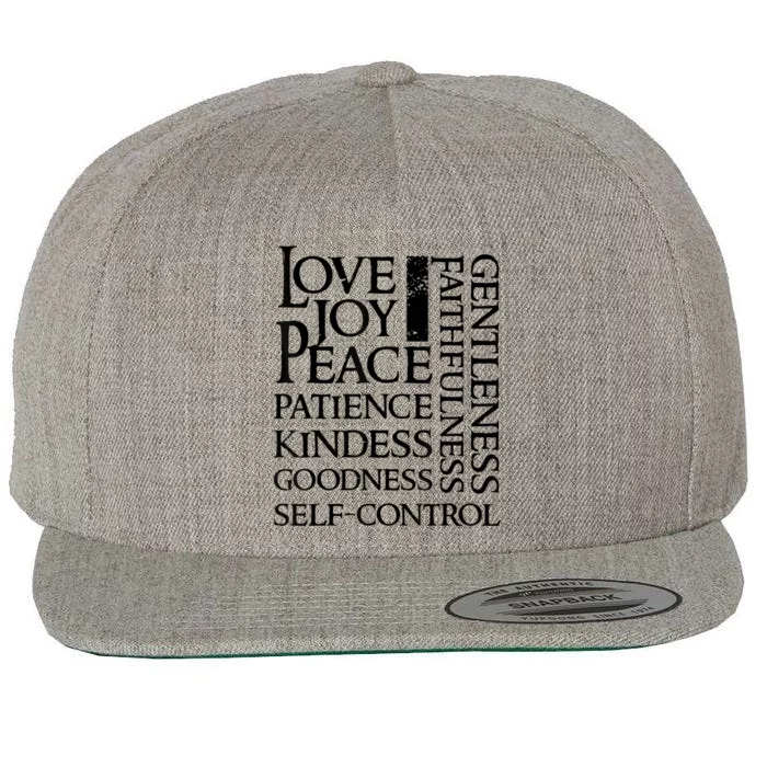 The Fruit Of The Spirit Christian Bible Verse Wool Snapback Cap