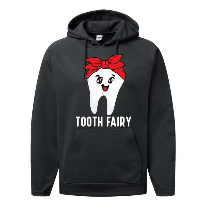 Tooth Fairy Oral Hygienist Dental Assistant Dentist Performance Fleece Hoodie