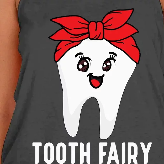 Tooth Fairy Oral Hygienist Dental Assistant Dentist Women's Knotted Racerback Tank