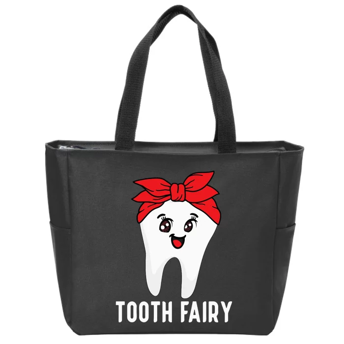 Tooth Fairy Oral Hygienist Dental Assistant Dentist Zip Tote Bag