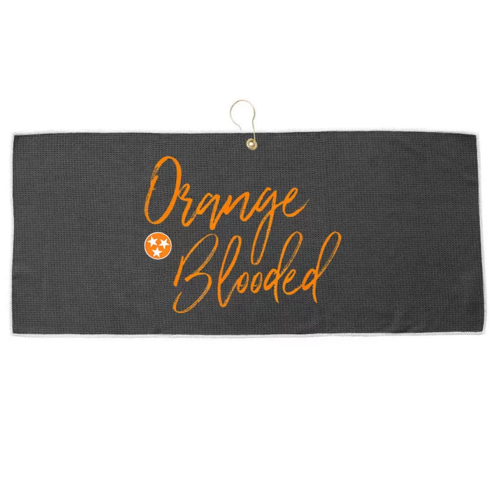 Tennessee Fan Orange Blooded Vol Sports Fan State Flag Tn Large Microfiber Waffle Golf Towel