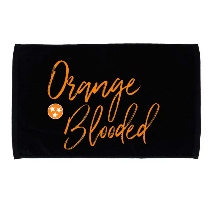 Tennessee Fan Orange Blooded Vol Sports Fan State Flag Tn Microfiber Hand Towel