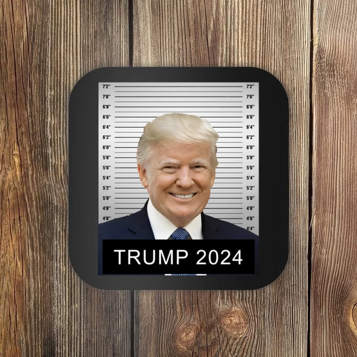 Trump For President 2024 Trump Mugshot Coaster