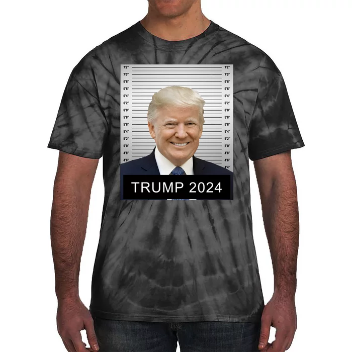 Trump For President 2024 Trump Mugshot Tie-Dye T-Shirt