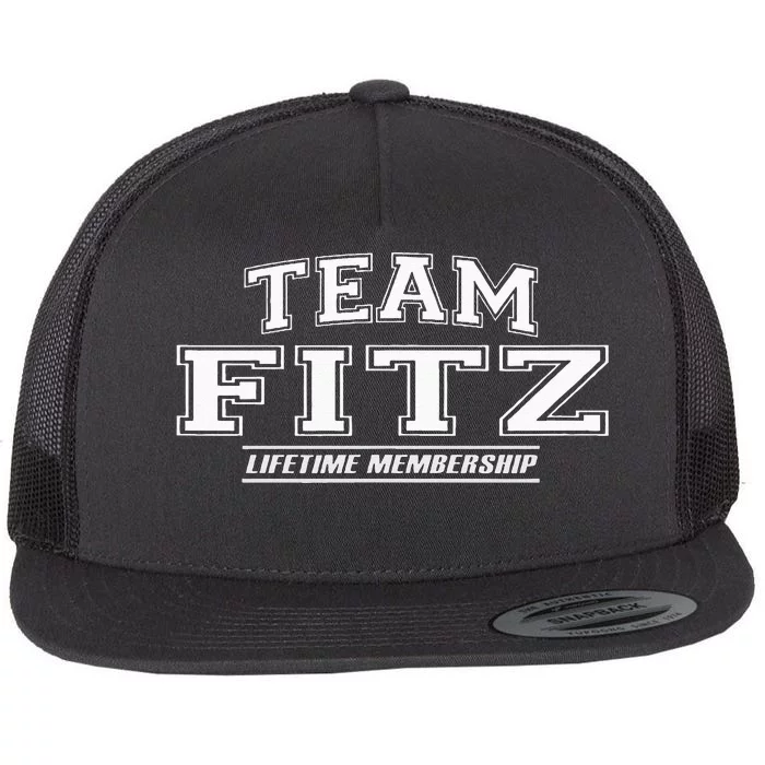 Team Fitz Proud Family Surname Last Name Flat Bill Trucker Hat