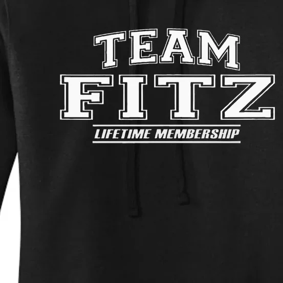 Team Fitz Proud Family Surname Last Name Women's Pullover Hoodie