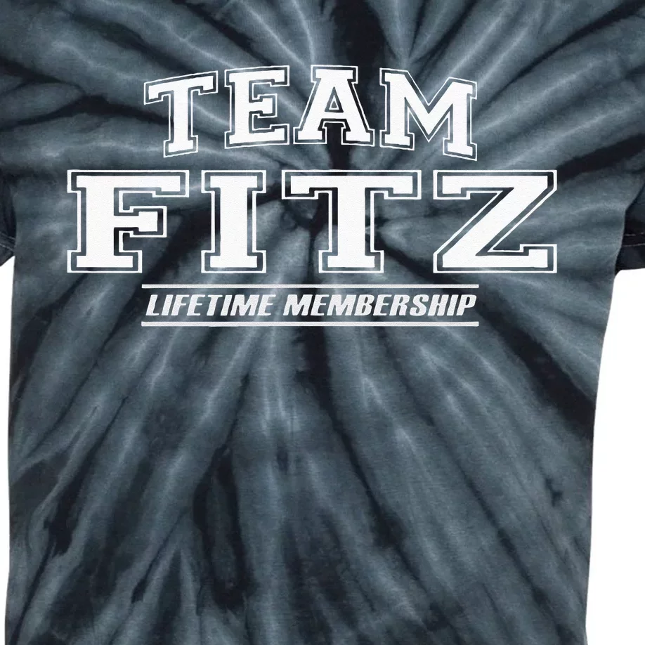 Team Fitz Proud Family Surname Last Name Kids Tie-Dye T-Shirt