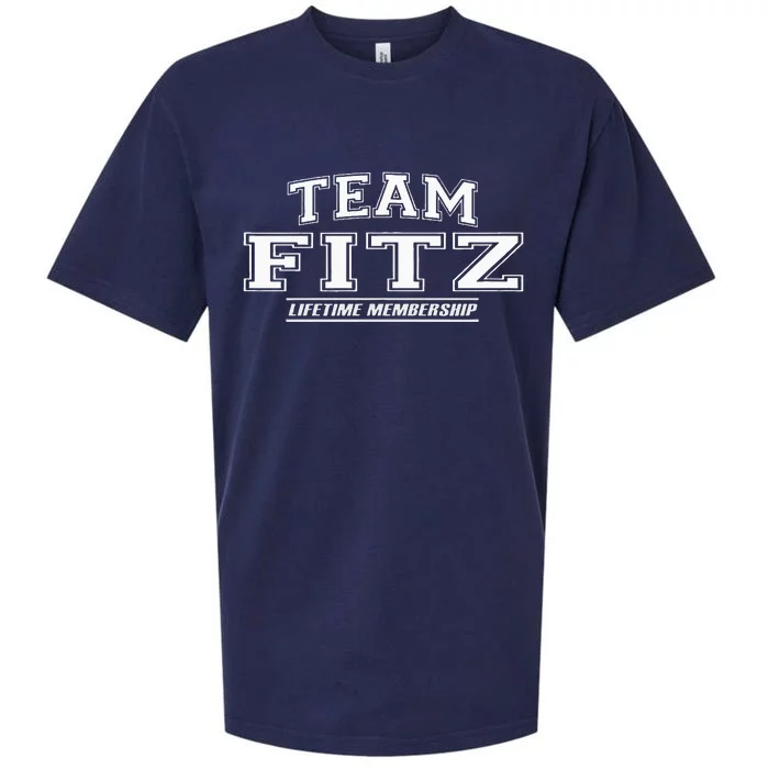 Team Fitz Proud Family Surname Last Name Sueded Cloud Jersey T-Shirt