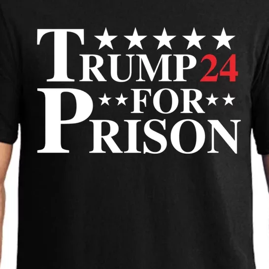 Trump For Prison 2024 4th Of July Independence Day American Gift Pajama Set