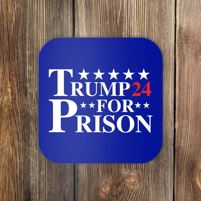 Trump For Prison 2024 4th Of July Independence Day American Gift Coaster