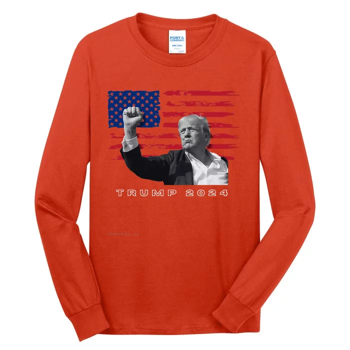 Trump For President 2024 Patriotic Triumph Maga Tall Long Sleeve T-Shirt