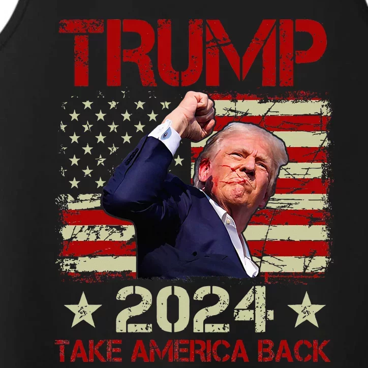 Trump Fist Pump Shot At Trump 2024 Trump Survives Rally Performance Tank