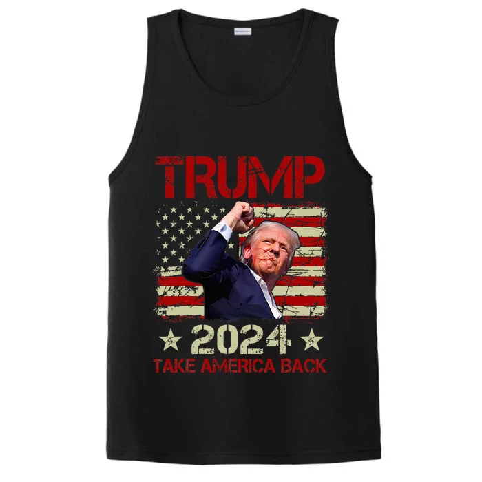 Trump Fist Pump Shot At Trump 2024 Trump Survives Rally Performance Tank