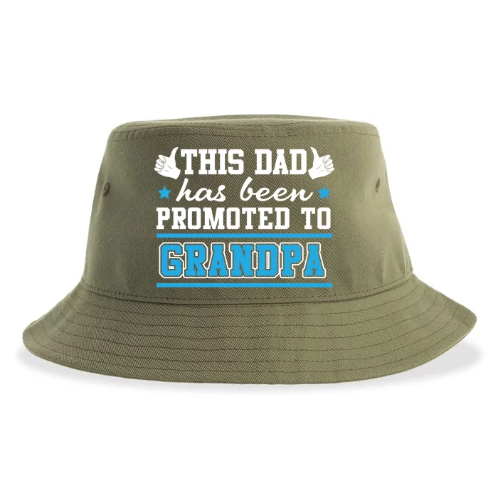 This Father Promoted To Grandpa Gift Sustainable Bucket Hat