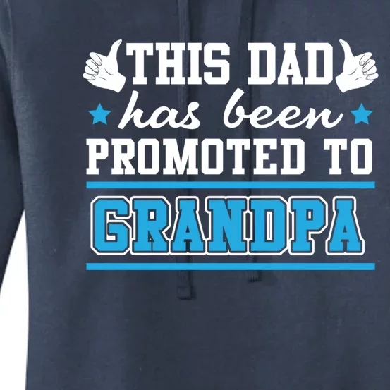 This Father Promoted To Grandpa Gift Women's Pullover Hoodie