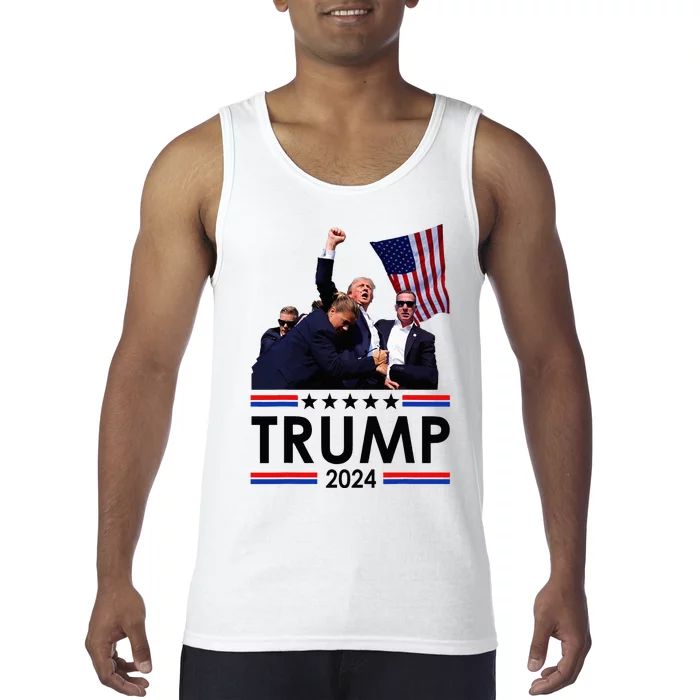 Trump Fist Pumped Fight Pray For Trump America Tank Top