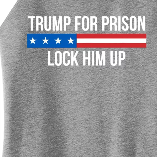 Trump For Prison Lock Him Up Women’s Perfect Tri Rocker Tank