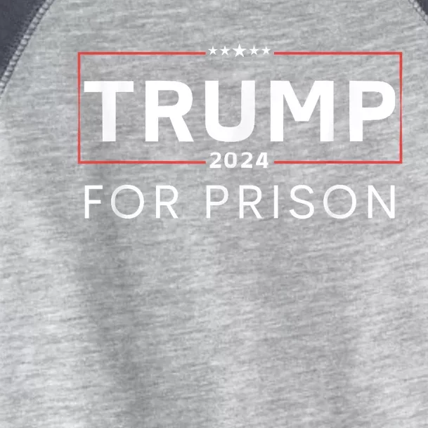 Trump For Prison 2024 Toddler Fine Jersey T-Shirt