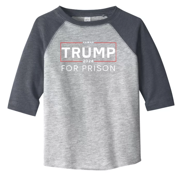 Trump For Prison 2024 Toddler Fine Jersey T-Shirt