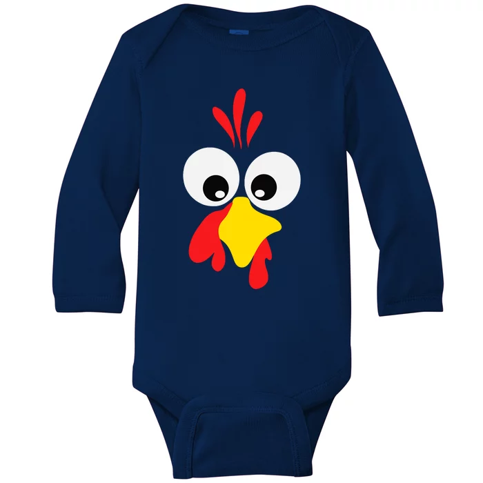 Turkey Face Pilgrim Thanksgiving Matching Family Costume Baby Long Sleeve Bodysuit