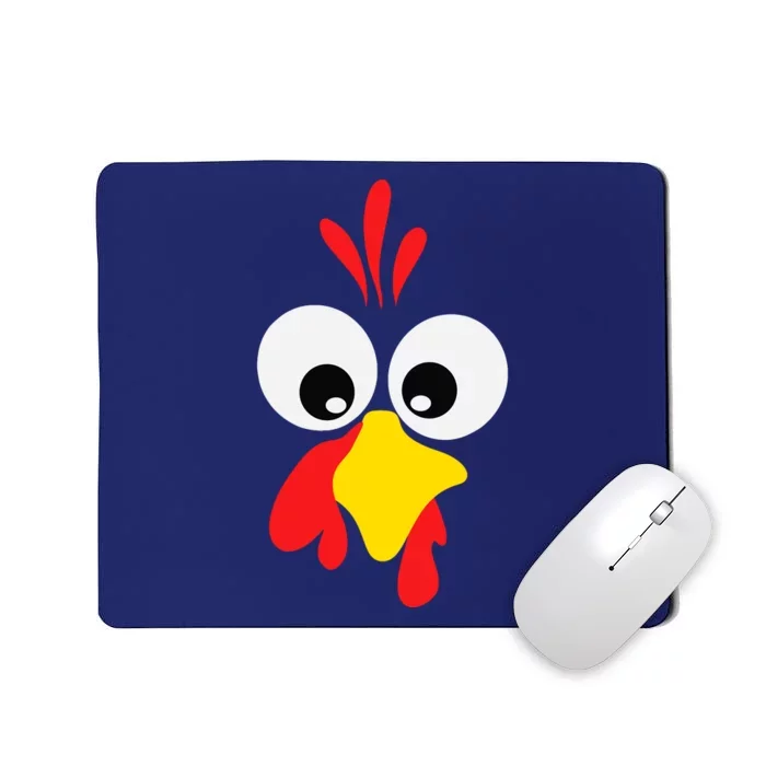 Turkey Face Pilgrim Thanksgiving Matching Family Costume Mousepad