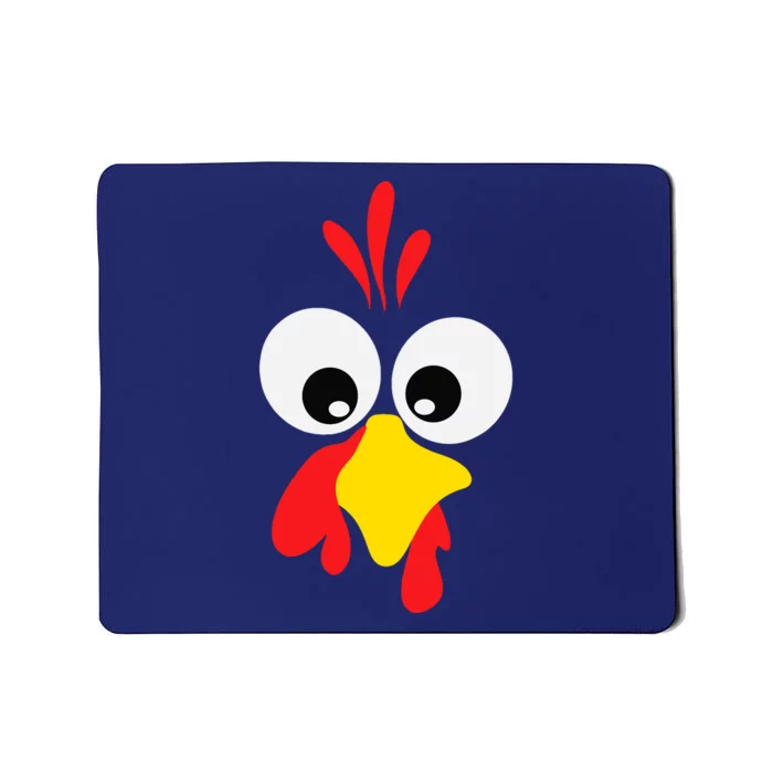 Turkey Face Pilgrim Thanksgiving Matching Family Costume Mousepad