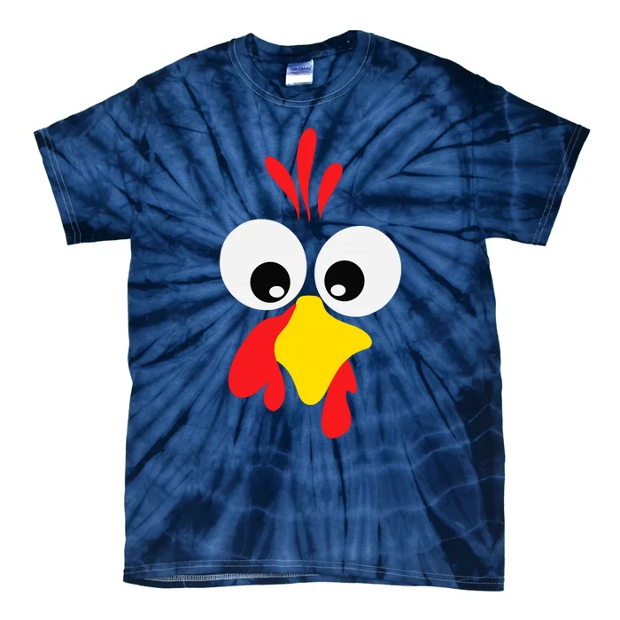 Turkey Face Pilgrim Thanksgiving Matching Family Costume Tie-Dye T-Shirt