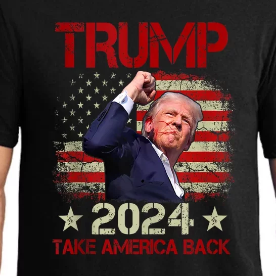 Trump Fist Pump Shot At Trump 2024 Trump Survives Rally Gift Pajama Set