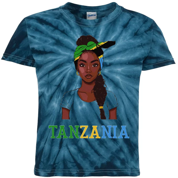 Tanzania Flag Products Souvenirs Uniform Tanzanian Kids Tie-Dye T-Shirt