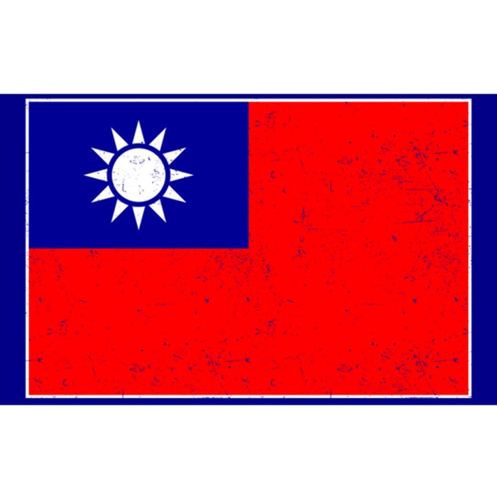 Taiwan Flag Proud Taiwanese Distressed Taiwan Flag Great Gift Bumper Sticker