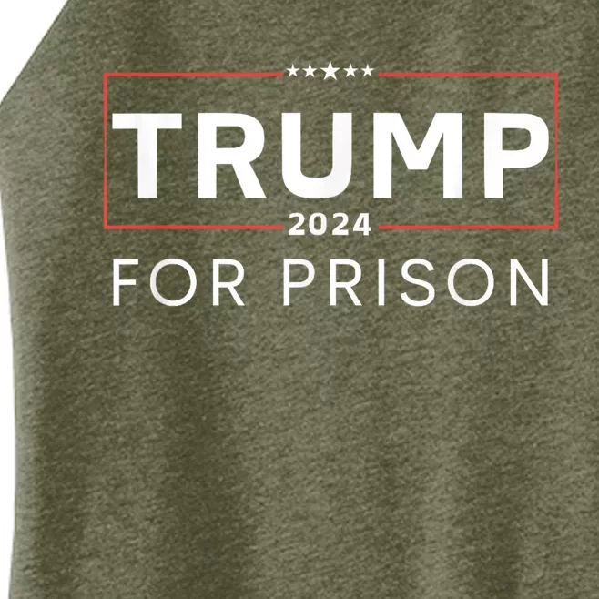 Trump For Prison 2024 Women’s Perfect Tri Rocker Tank