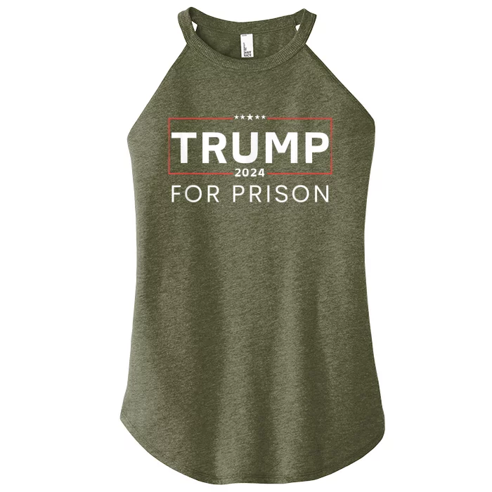 Trump For Prison 2024 Women’s Perfect Tri Rocker Tank