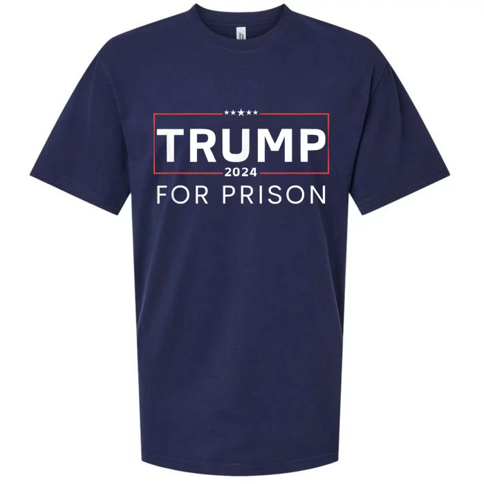 Trump For Prison 2024 Sueded Cloud Jersey T-Shirt